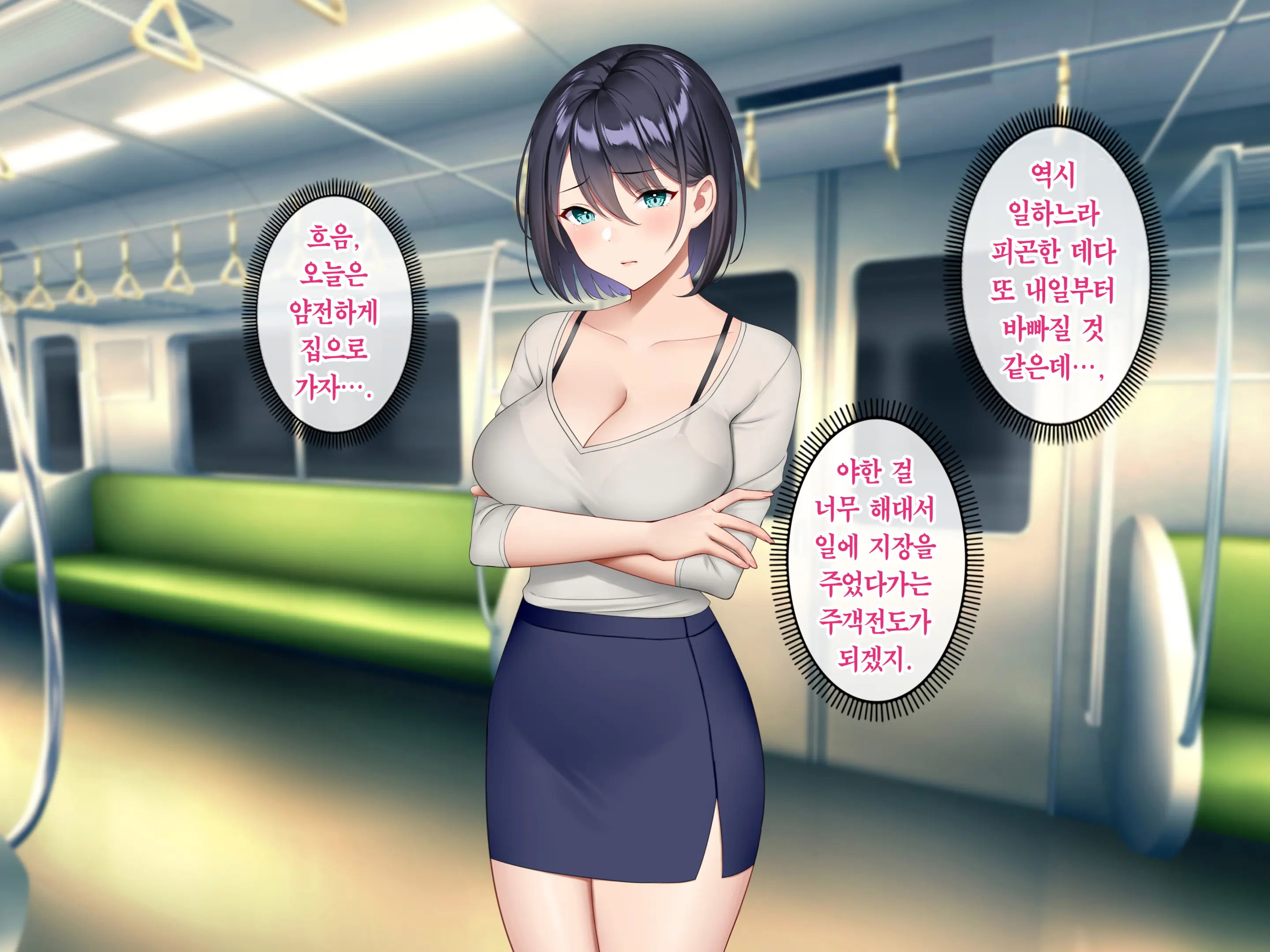 Gyaku Chikan Zuki No Bijin OL O Gyaku Ni Otoshite Hamemakutta Hanashi. | 역치한을 좋아하는 미녀 OL을 역으로 타락시켜 마구 섹스한 이야기.